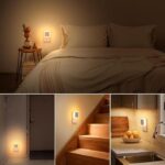 LED Night Lamps with Motion Sensor | Smart Auto On/Off | 0.5W Energy-Saving Warm White Light for Bedroom, Hallway, Stairs & Kitchen  (Pack of 3) - Image 3